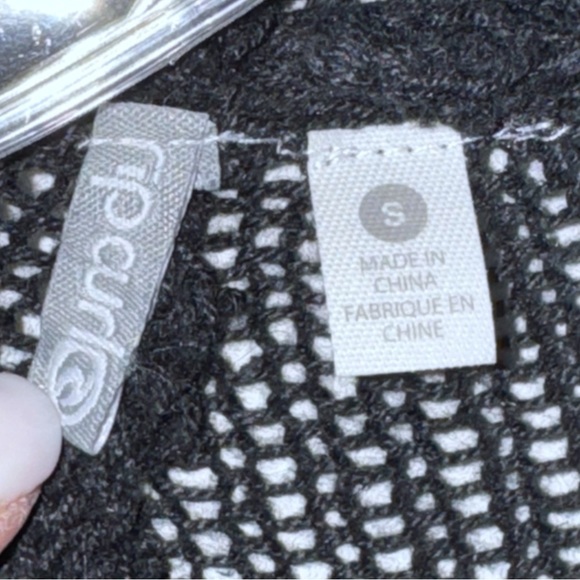 Rip Curl Cardigan Black/White Wide Stripe Open Front Sz Small/8 - Picture 9 of 9